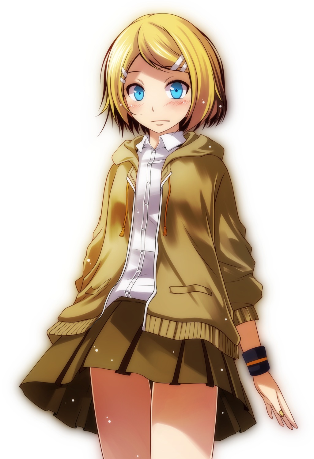 kagamine_rin seifuku tsukishiro_saika vocaloid