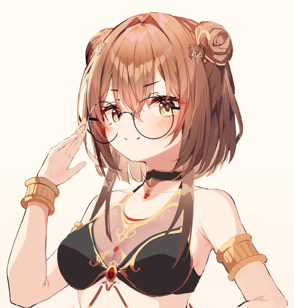 bikini_top cleavage megane munseonghwa see_through swimsuits