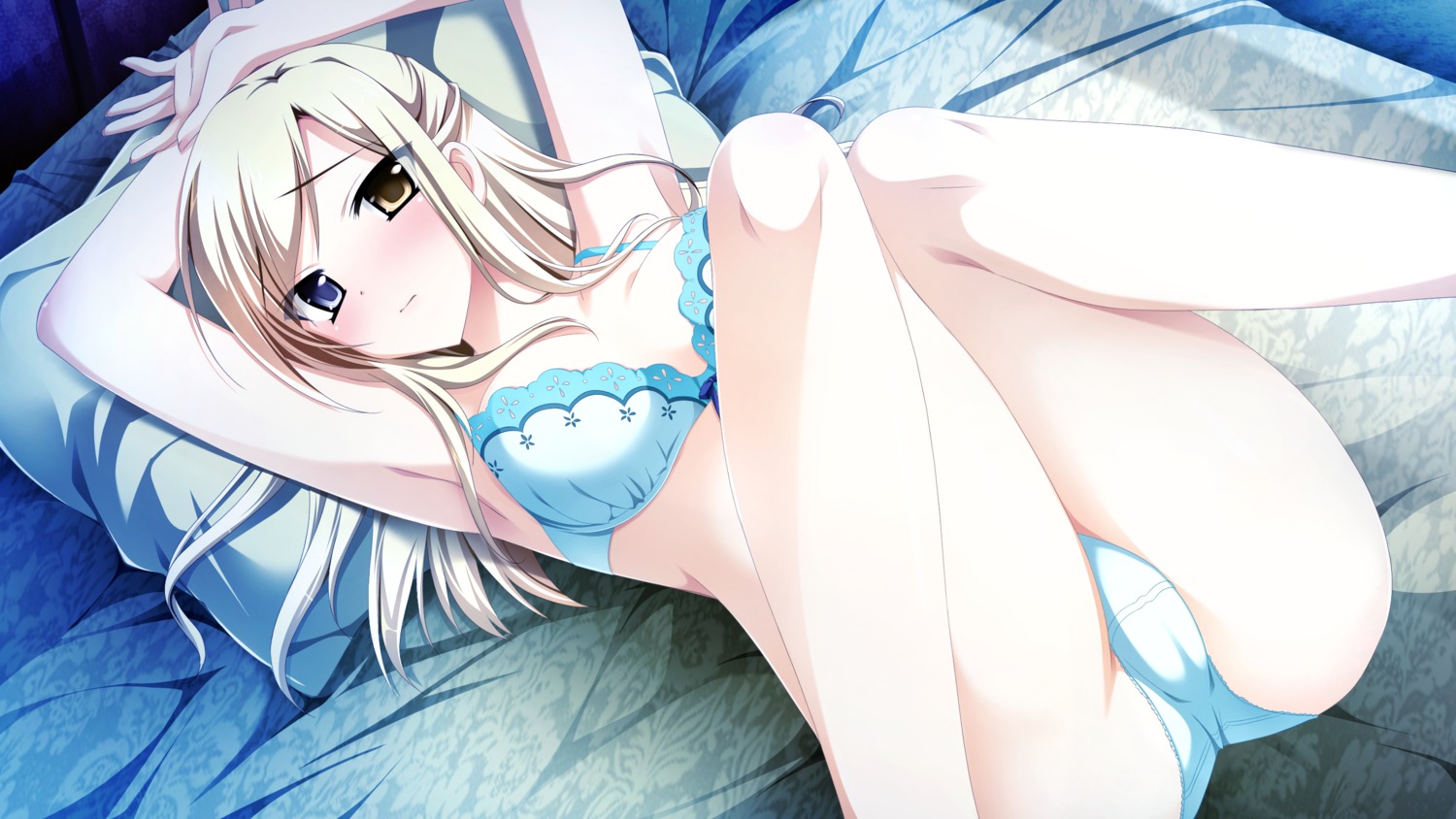 bra ensemble_(company) game_cg heterochromia kimishima_ao otome_ga_tsumugu_koi_no_canvas pantsu shishidou_chiharu_flamsteed