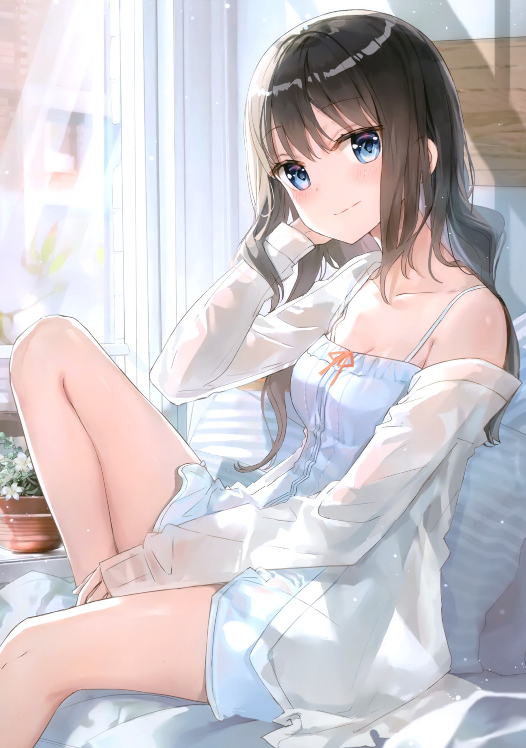 dress_shirt fuumi pajama radial_engine see_through