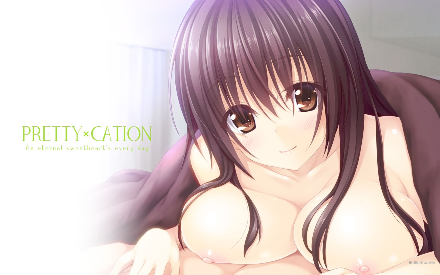 hibiki_works naked nipples oryou pretty_x_cation sheets wallpaper yakuouji_komachi