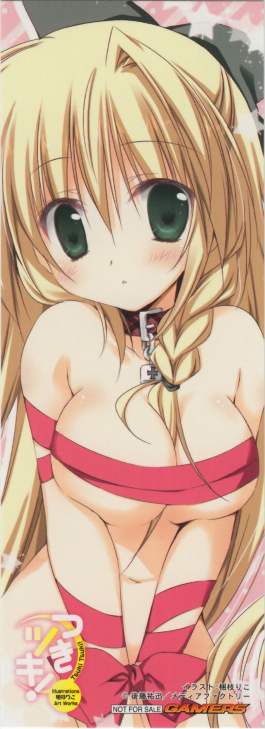 cleavage korie_riko luna_(tsuki_tsuki!) naked_ribbon tsuki_tsuki!