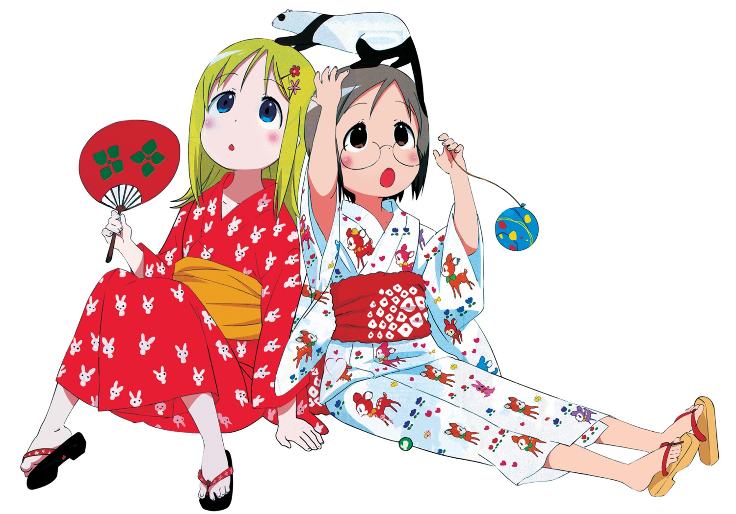 ana_coppola ichigo_mashimaro sakai_kyuuta sakuragi_matsuri yukata