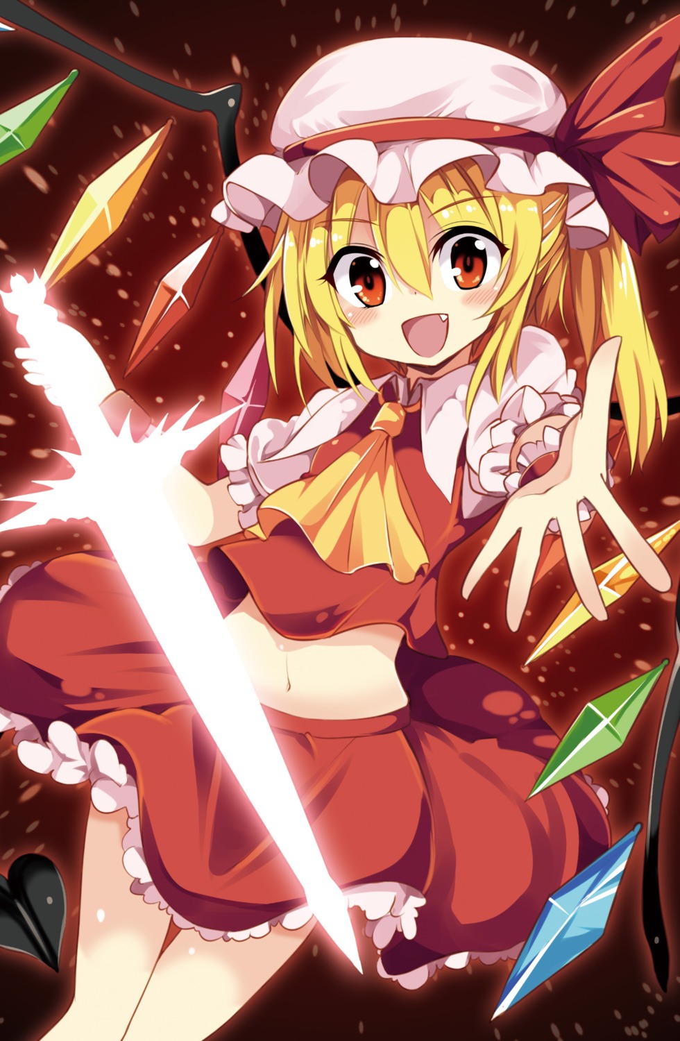 flandre_scarlet matsuri_uta touhou wings