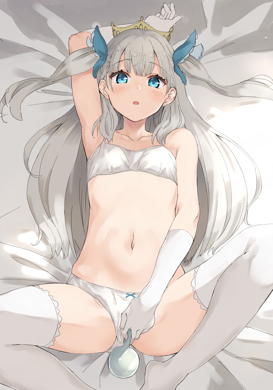 bra cameltoe gyuunyuu_nomio lingerie pantsu thighhighs