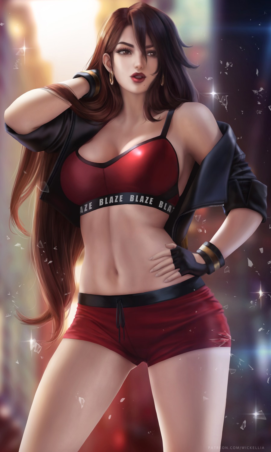 bare_knuckle blaze_fielding bra open_shirt possible_duplicate streets_of_rage wickellia