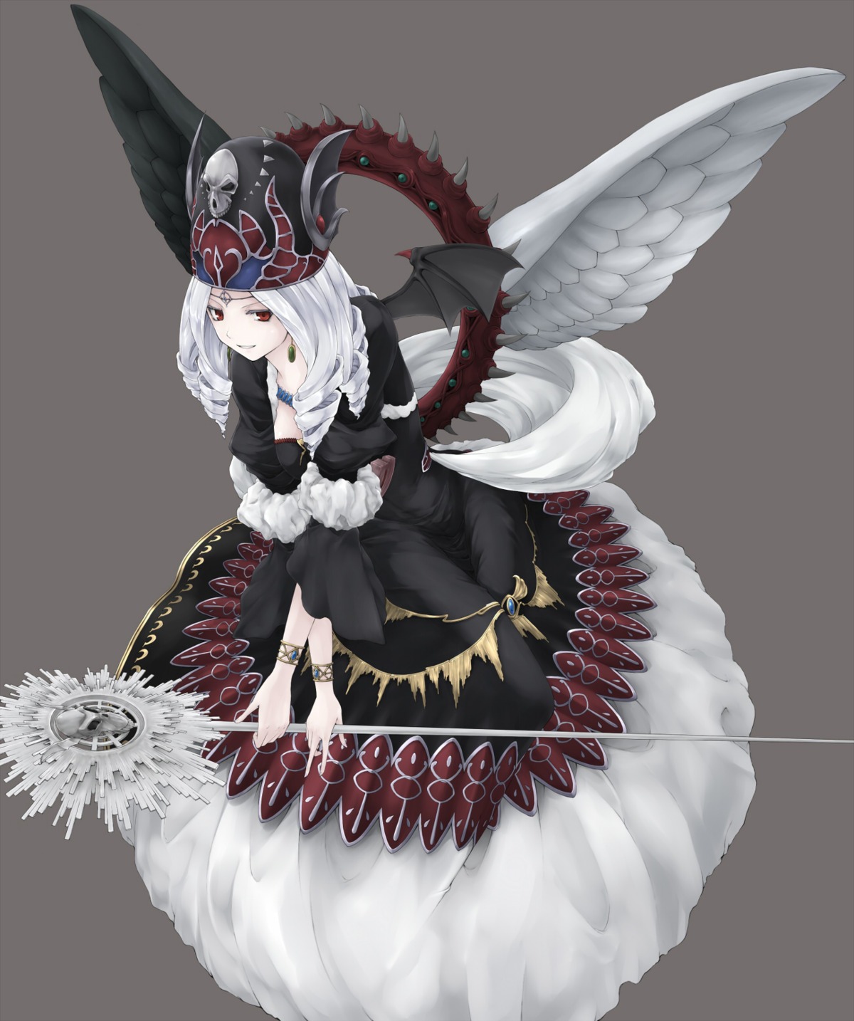 chaos_goddess dress rr_(rr2) weapon wings yugioh