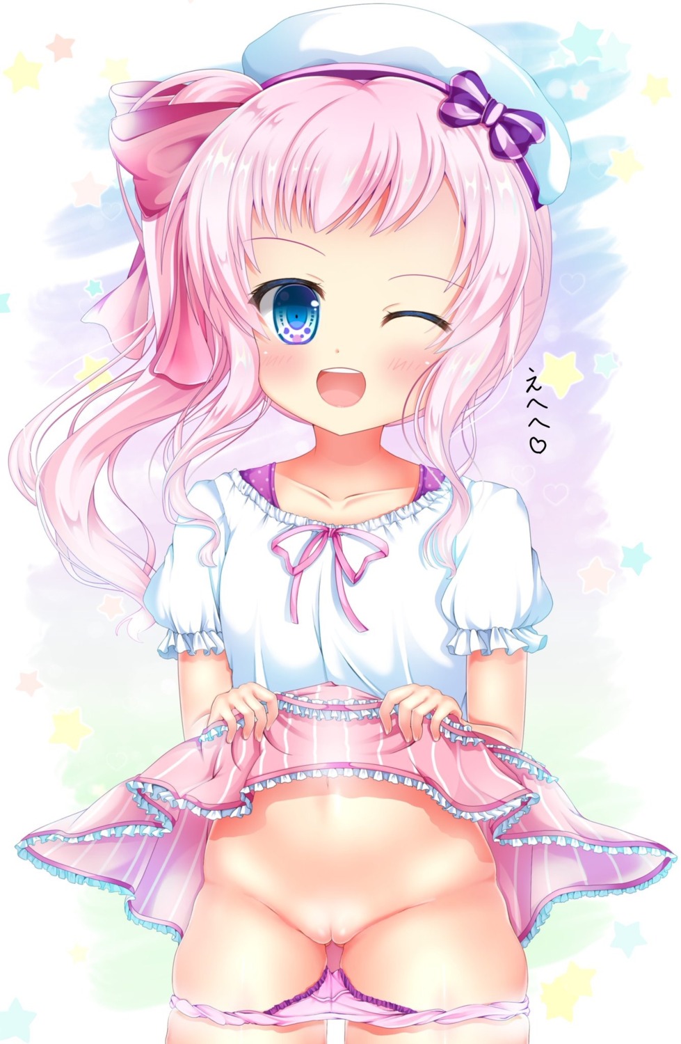 loli pantsu panty_pull pussy rinna_rika skirt_lift uncensored