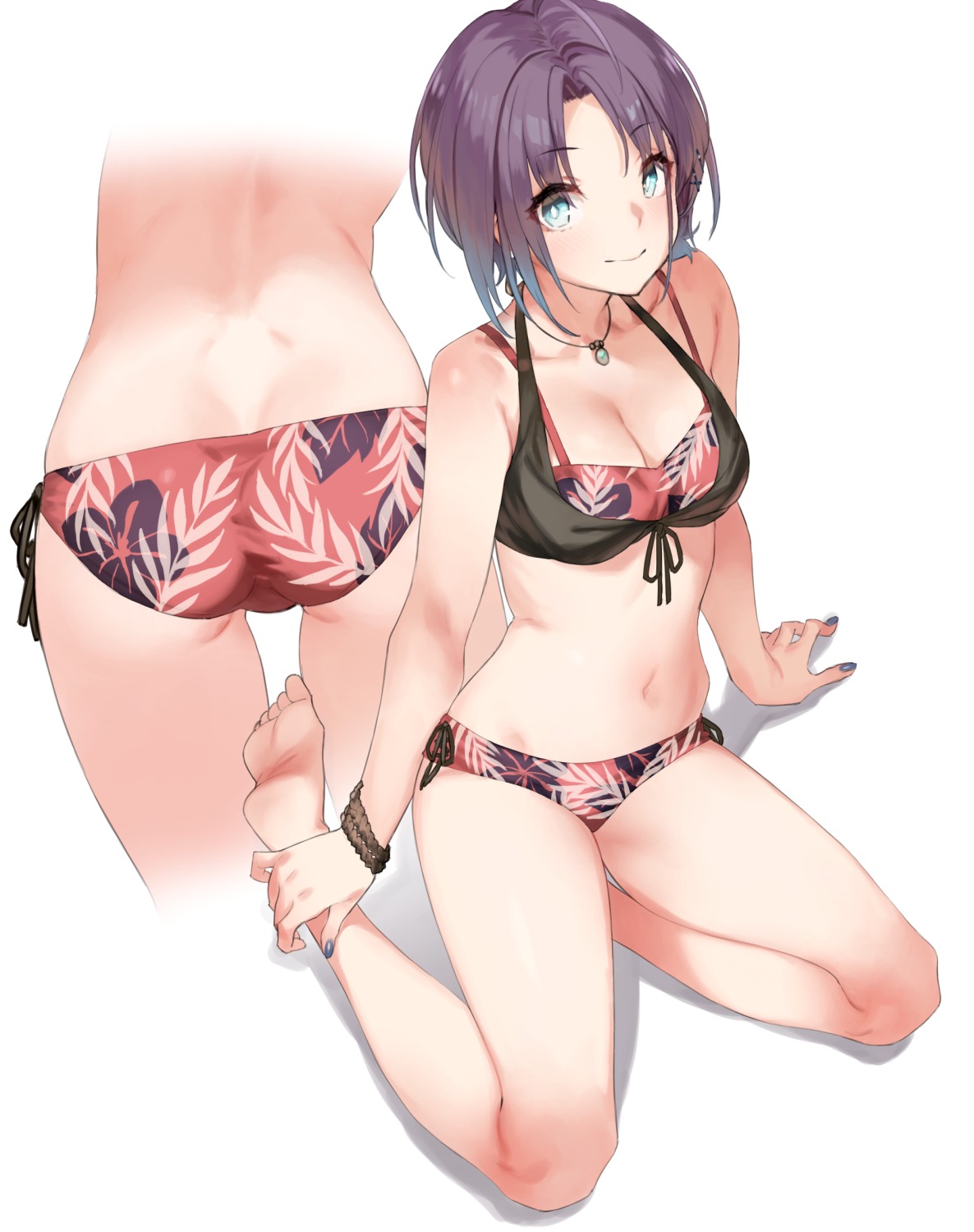 92m asakura_tooru ass bikini cleavage swimsuits the_idolm@ster the_idolm@ster_shiny_colors