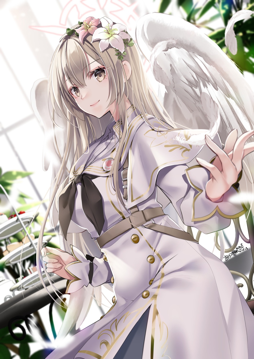 akatsuki_hijiri angel blue_archive kirifuji_nagisa seifuku wings