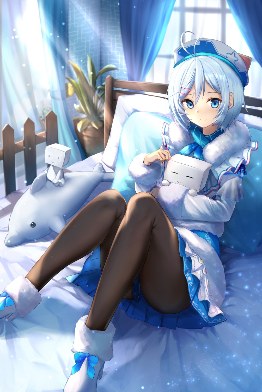 dennou_shoujo_youtuber_shiro heels pantyhose shiro_(dennou_shoujo_youtuber_shiro) tagme