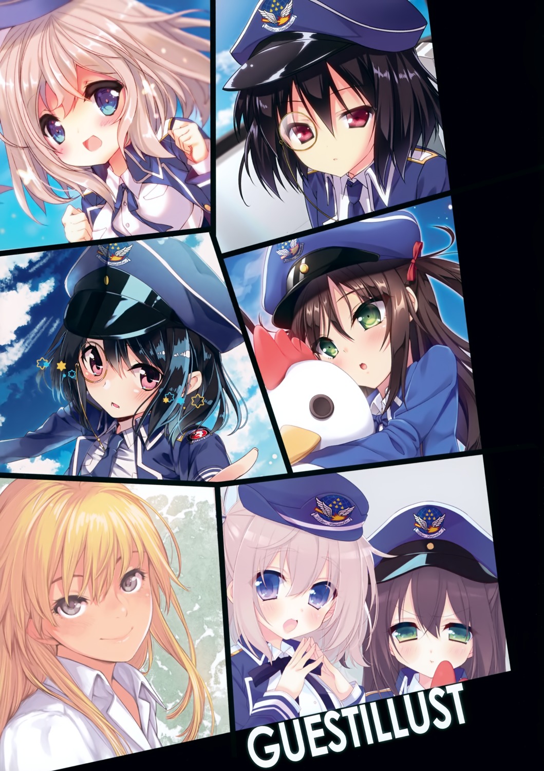 aoi_kurusu chinen_suzuha hayakawa_harui hyuga_tsubame megane oribe_rin uniform valkyrie_impulse