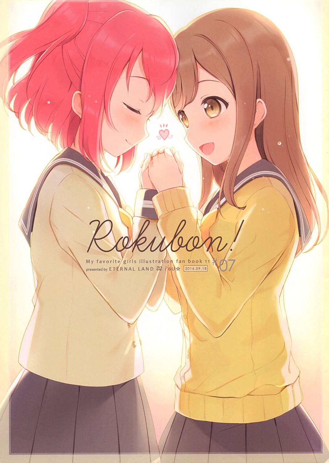 6u eternal_land kunikida_hanamaru kurosawa_ruby love_live!_sunshine!! seifuku sweater yuri