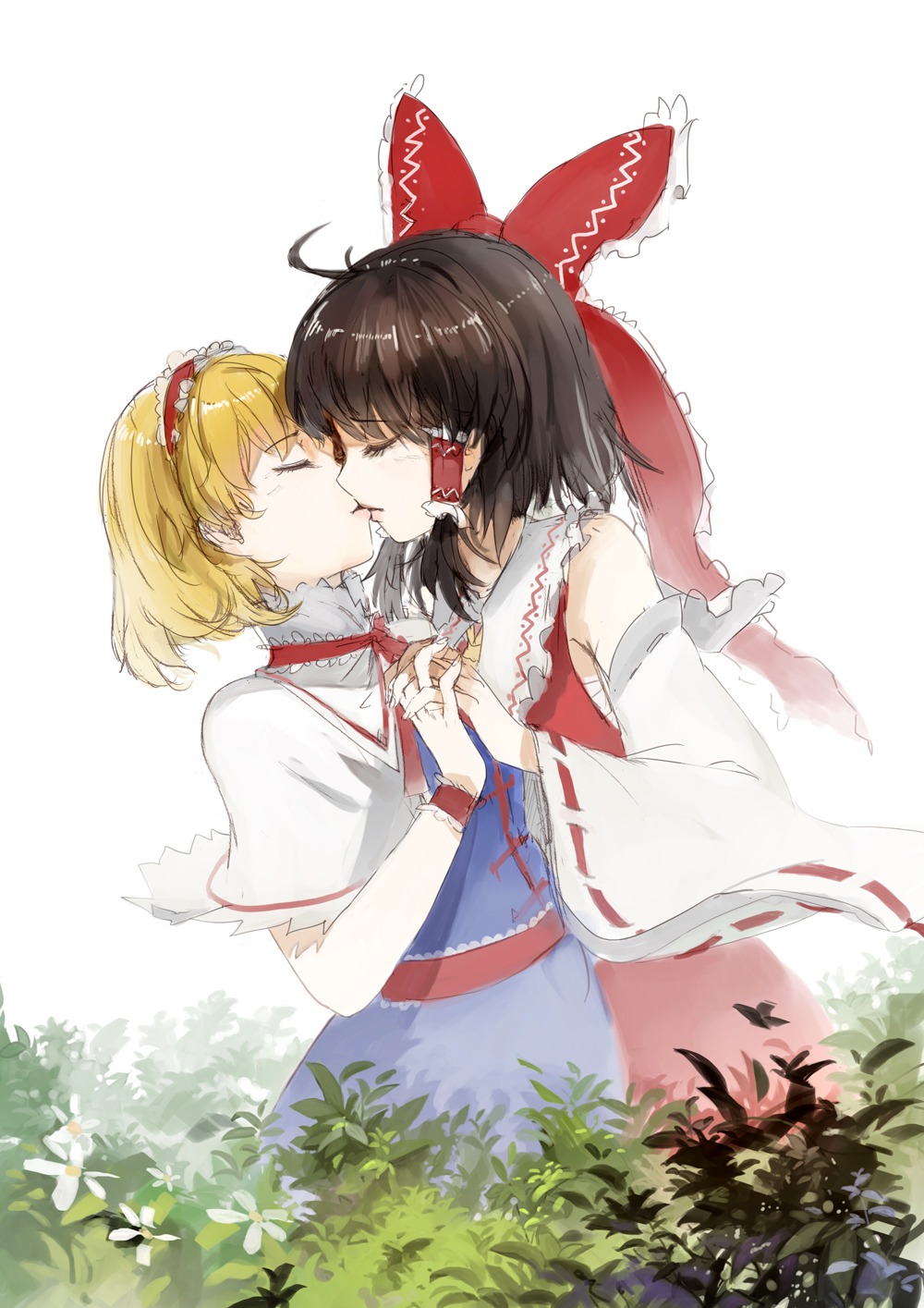 alice_margatroid hakurei_reimu nanairono_kaigashi touhou yuri