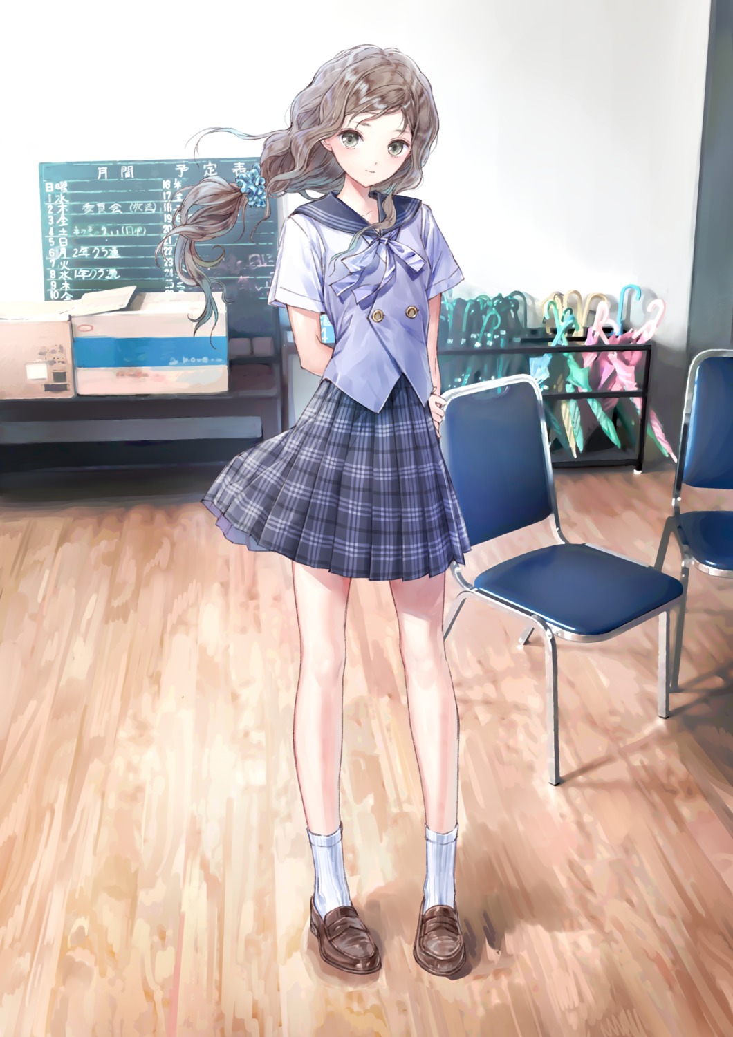 blue_reflection kishida_mel seifuku taya_fumio