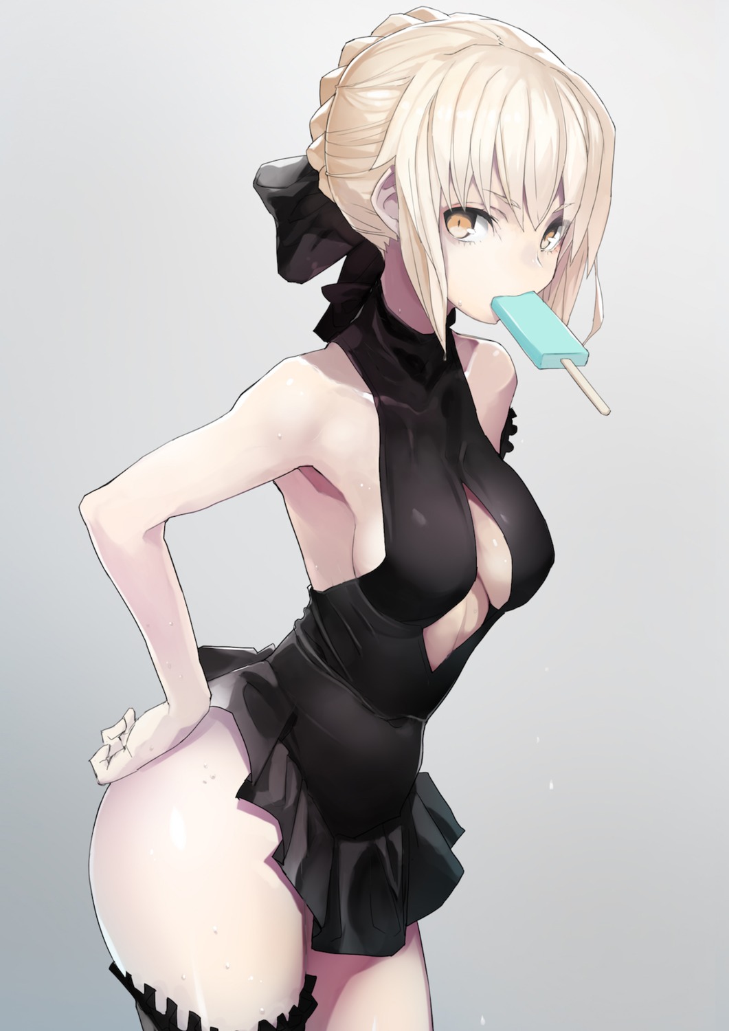 fate/grand_order garter saber saber_alter swimsuits taishi_(picchiridou)