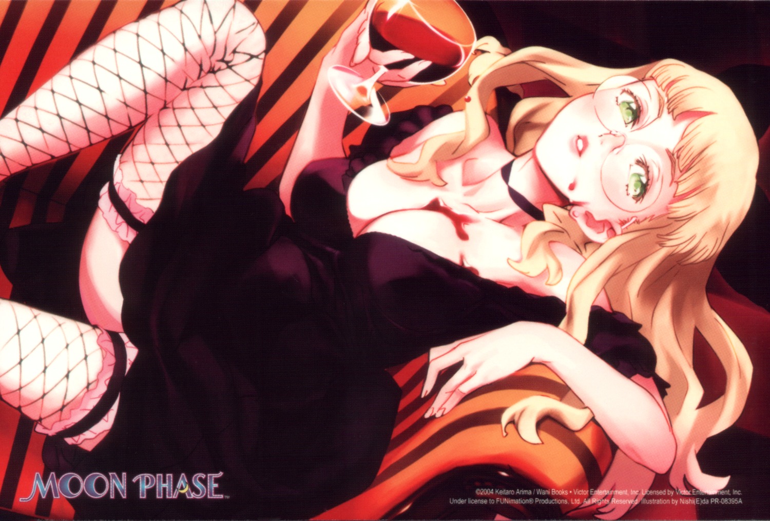 cleavage elfriede fishnets megane thighhighs tsukuyomi_moon_phase