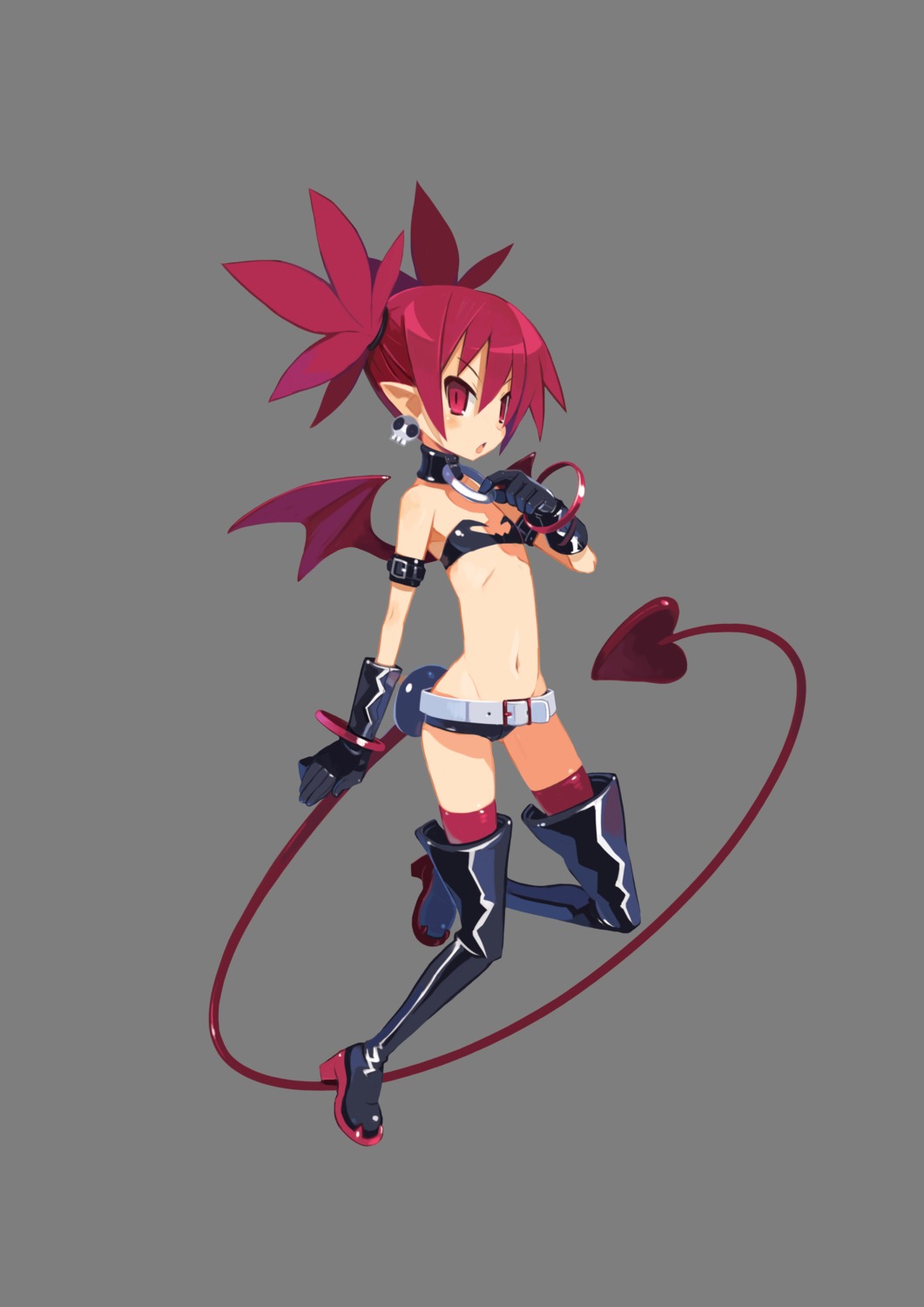 disgaea disgaea_d2 etna harada_takehito pointy_ears tail thighhighs transparent_png wings