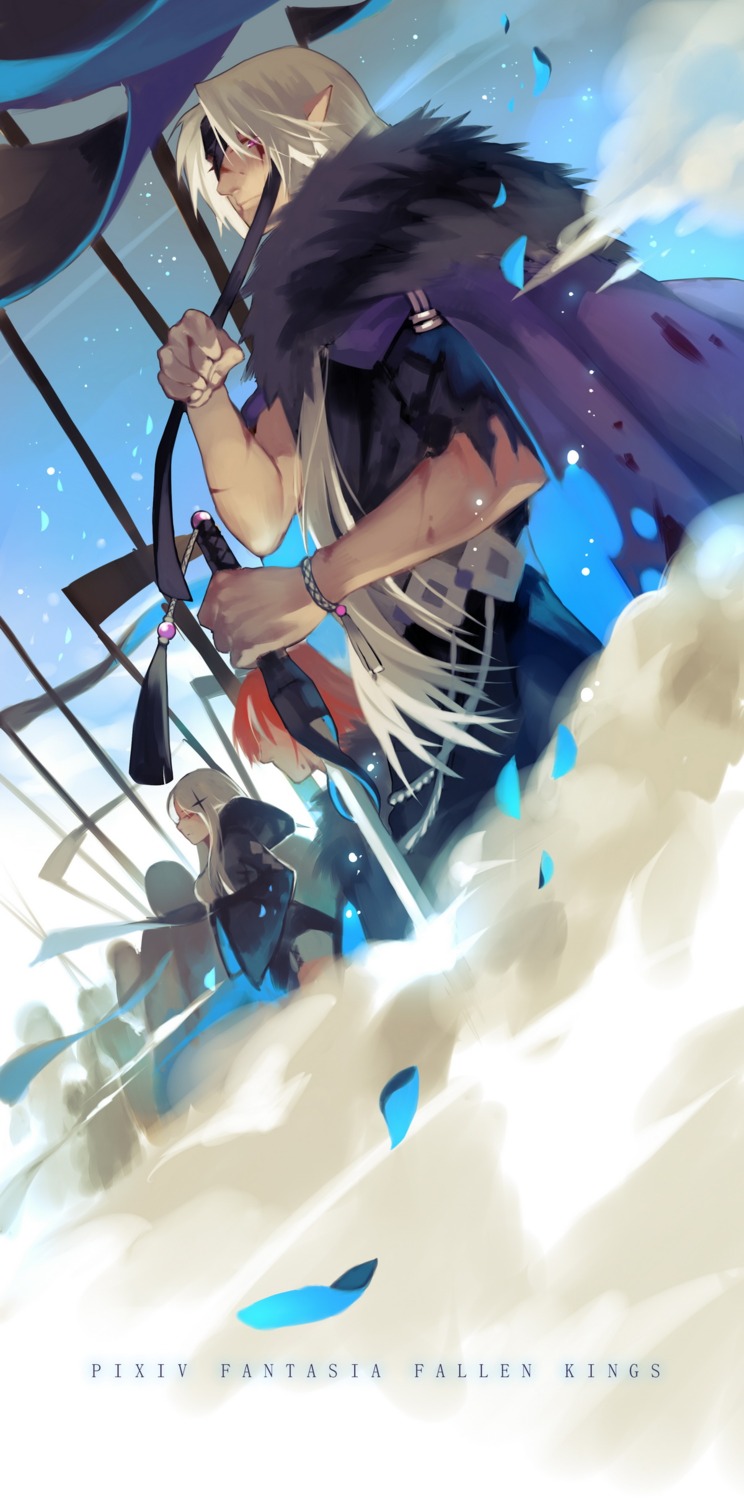 joseph_lee pixiv_fantasia pixiv_fantasia_fallen_kings pointy_ears sword