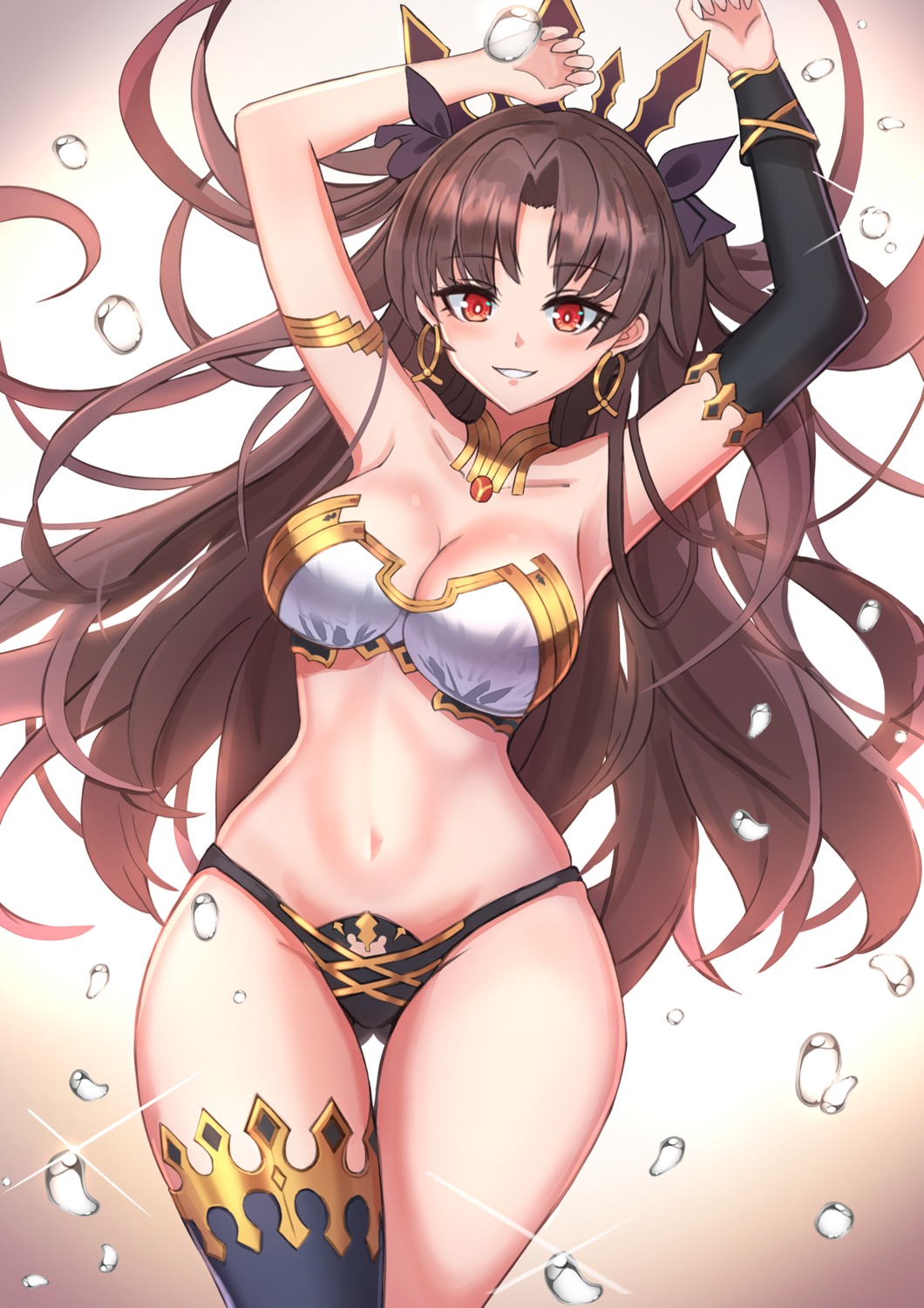 bikini_armor cleavage fate/grand_order ishtar_(fate/grand_order) rothy_(user_cezn8425) thighhighs