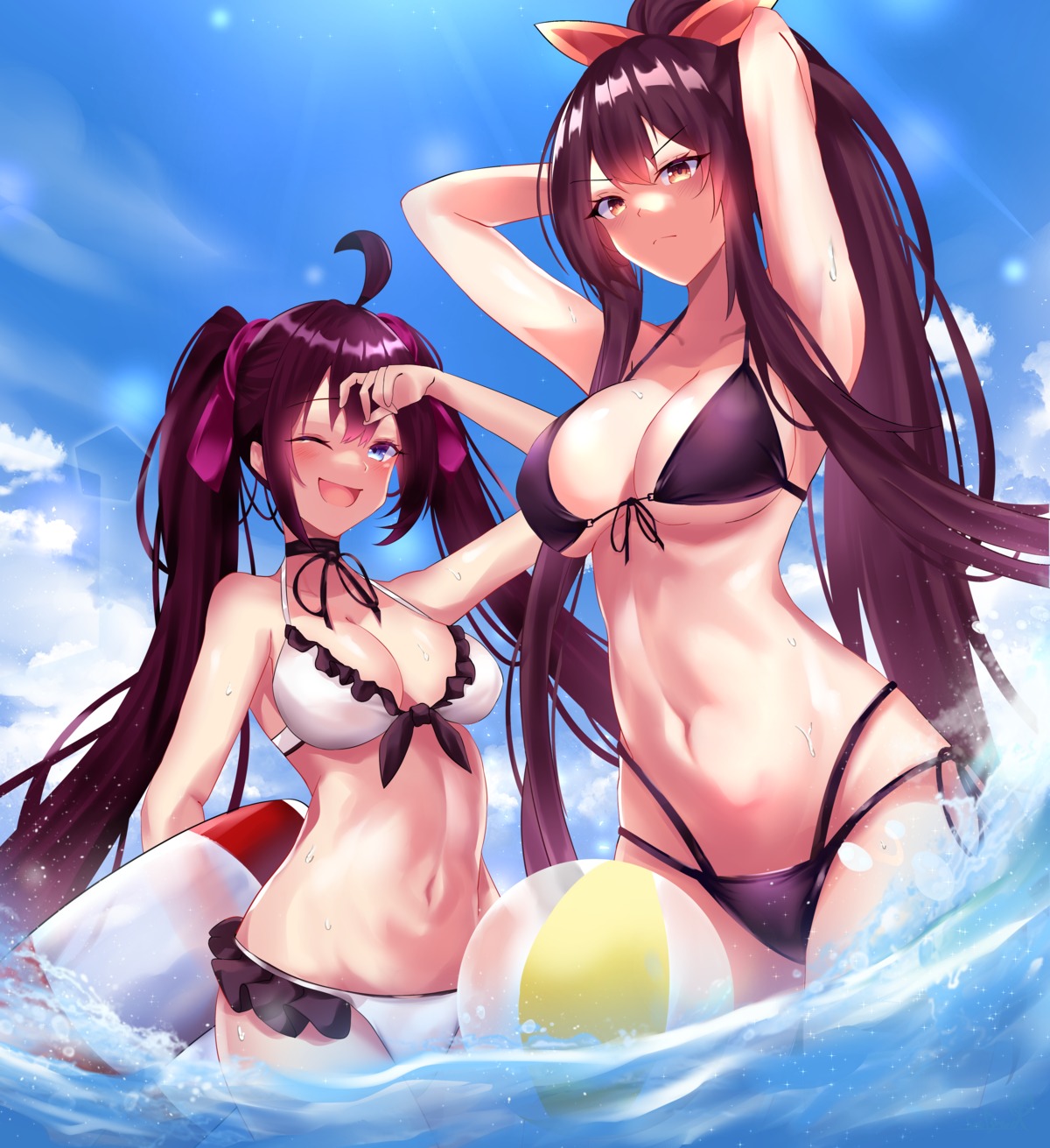 bikini seabread swimsuits wet