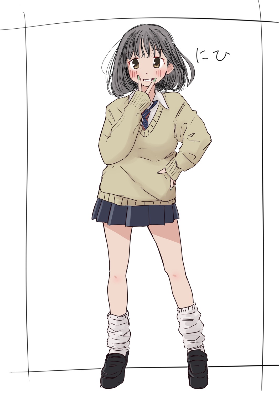 eniwa_shii_(super_cub) seifuku sin_rg super_cub sweater