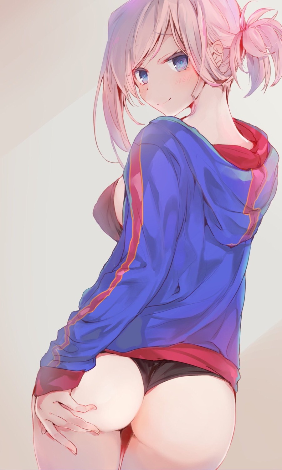 ass bra fate/grand_order miyamoto_musashi_(fate/grand_order) open_shirt pantsu thong tomozero