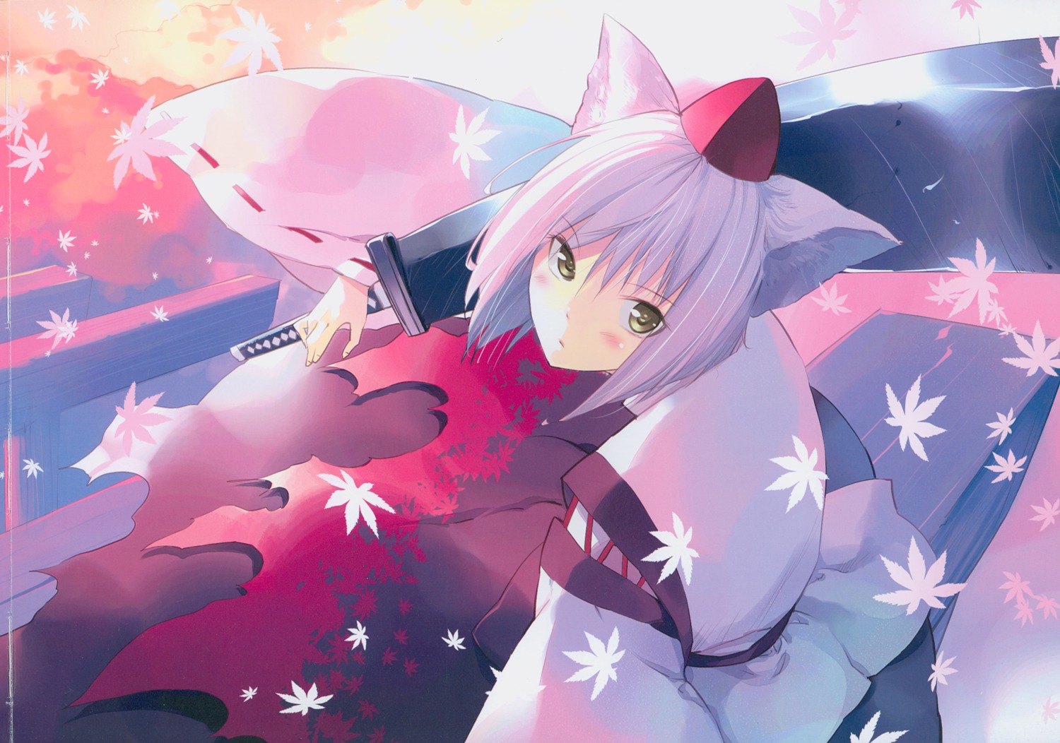 fancy_fantasia inubashiri_momiji touhou ueda_ryou