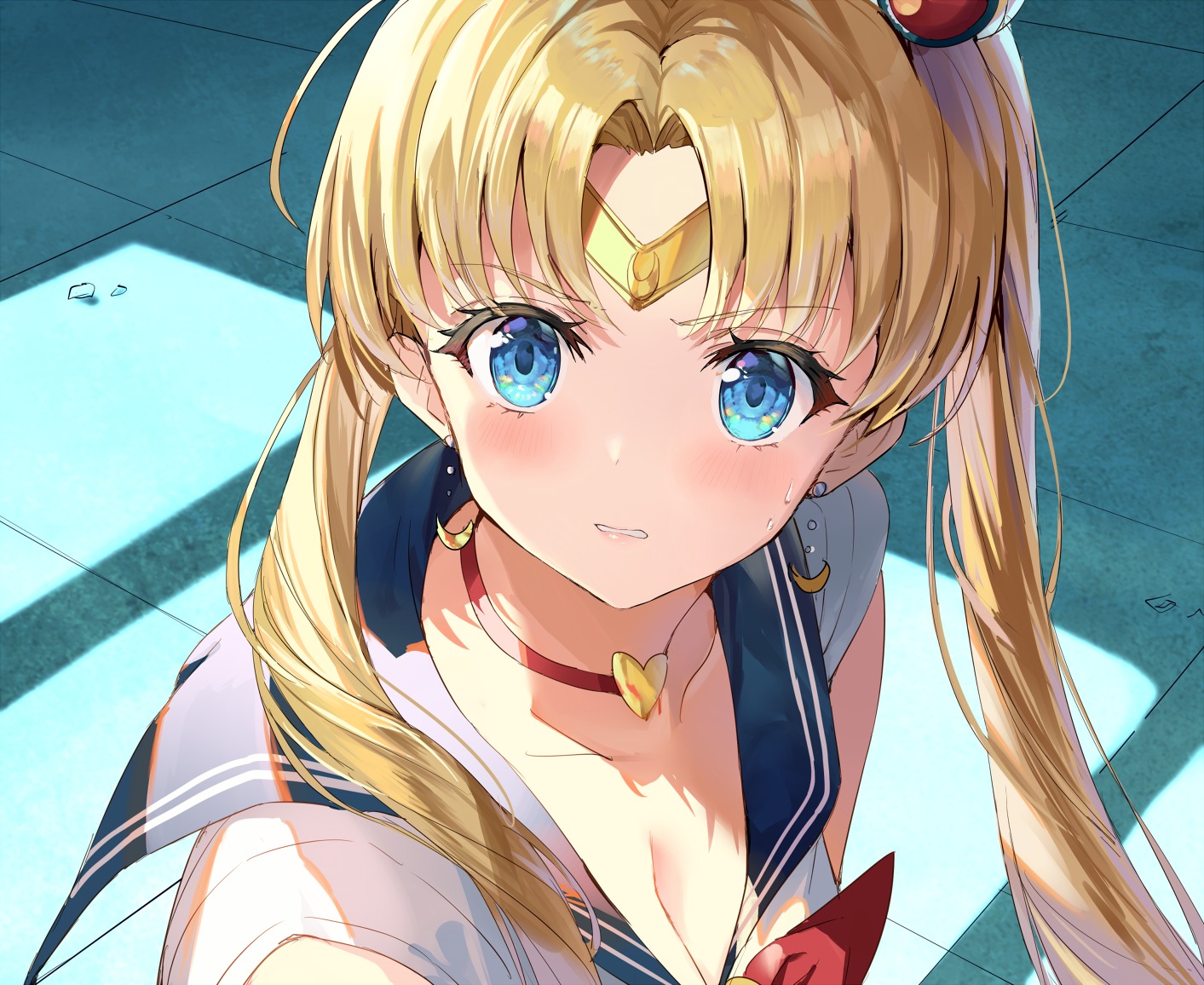 cleavage rin_yuu sailor_moon tsukino_usagi