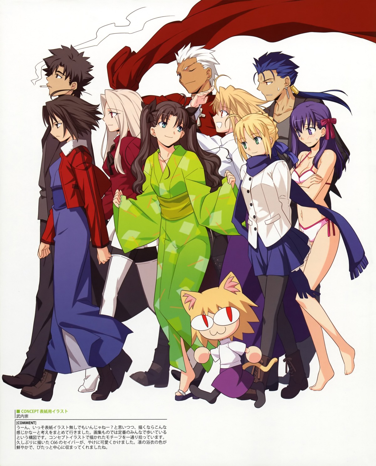 Type Moon Takeuchi Takashi Fate Stay Night Fate Zero Kara No