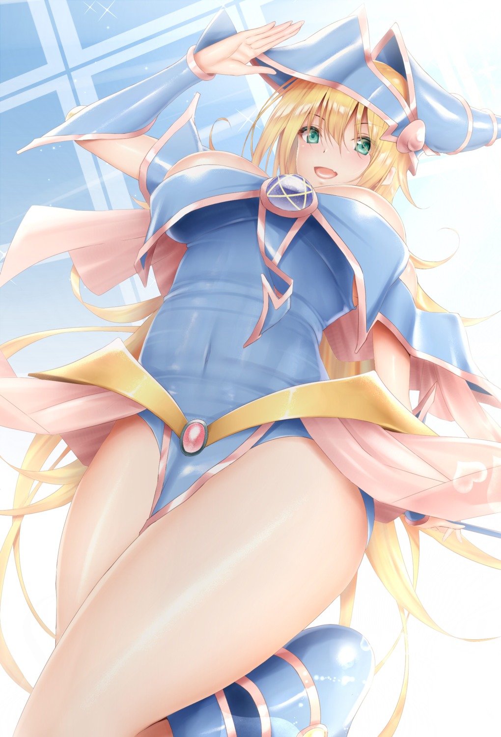 dark_magician_girl karucho no_bra yugioh