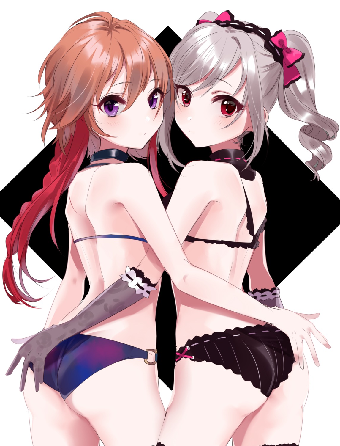 ass bikini kanzaki_ranko misumi ninomiya_asuka swimsuits the_idolm@ster the_idolm@ster_cinderella_girls