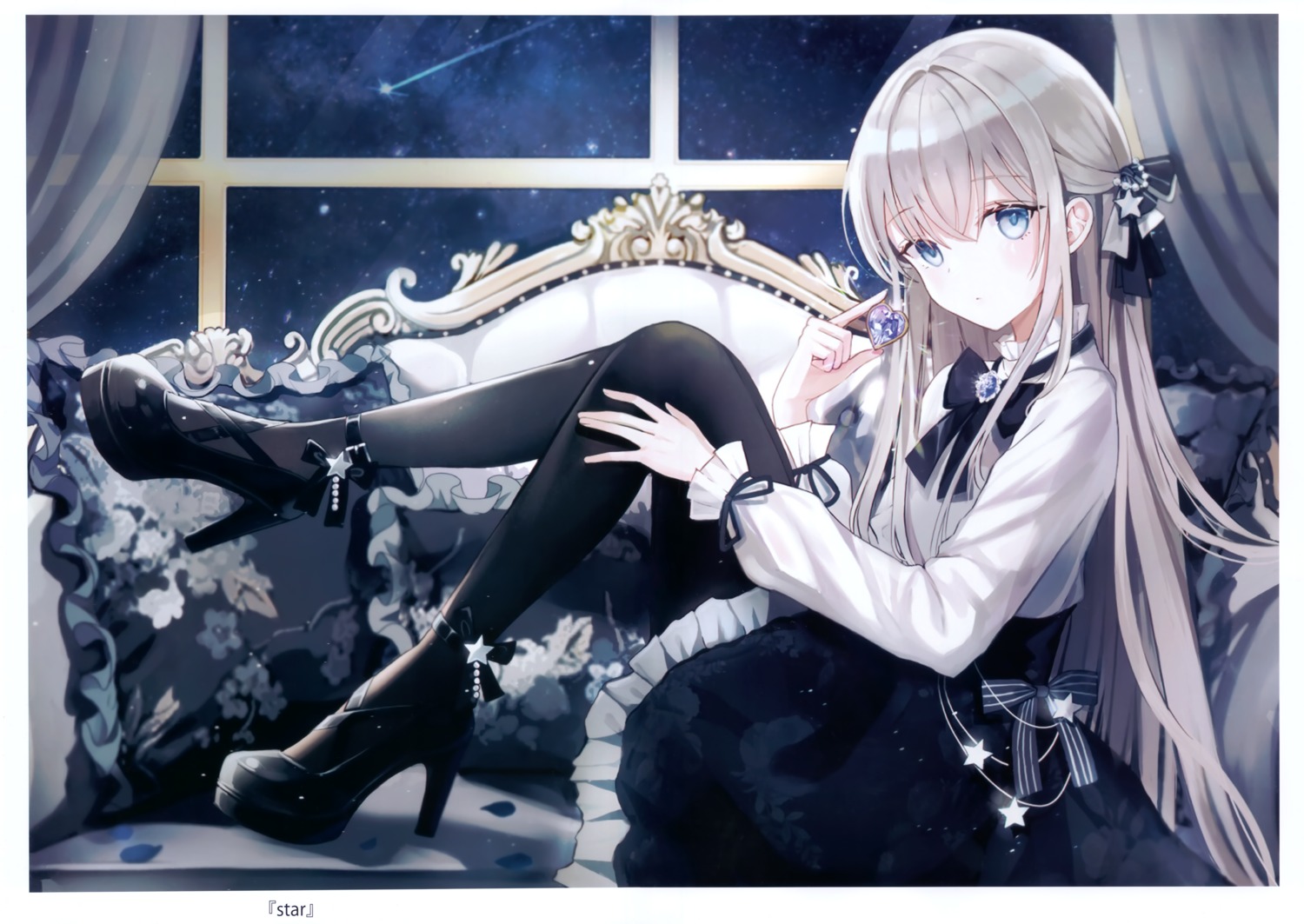 gothic_lolita heels iren irenlovel lolita_fashion pantyhose skirt_lift