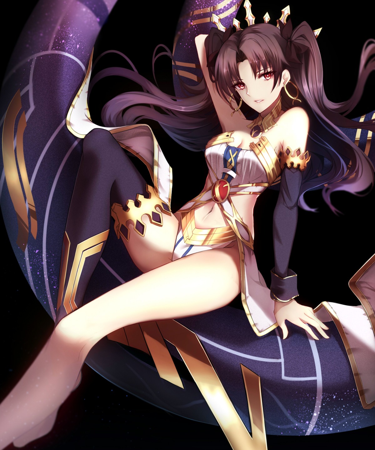 armor bikini_armor cleavage fate/grand_order ishtar_(fate/grand_order) shiguru thighhighs toosaka_rin