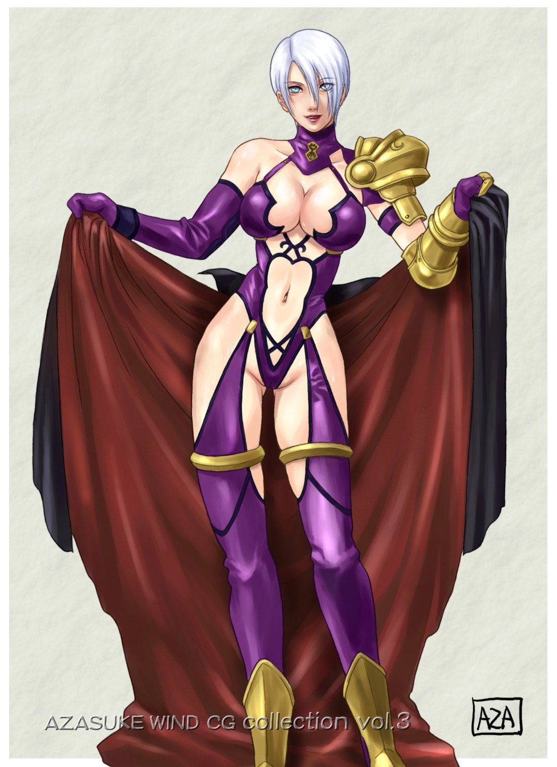 azasuke azasuke_wind cleavage ivy_valentine soul_calibur