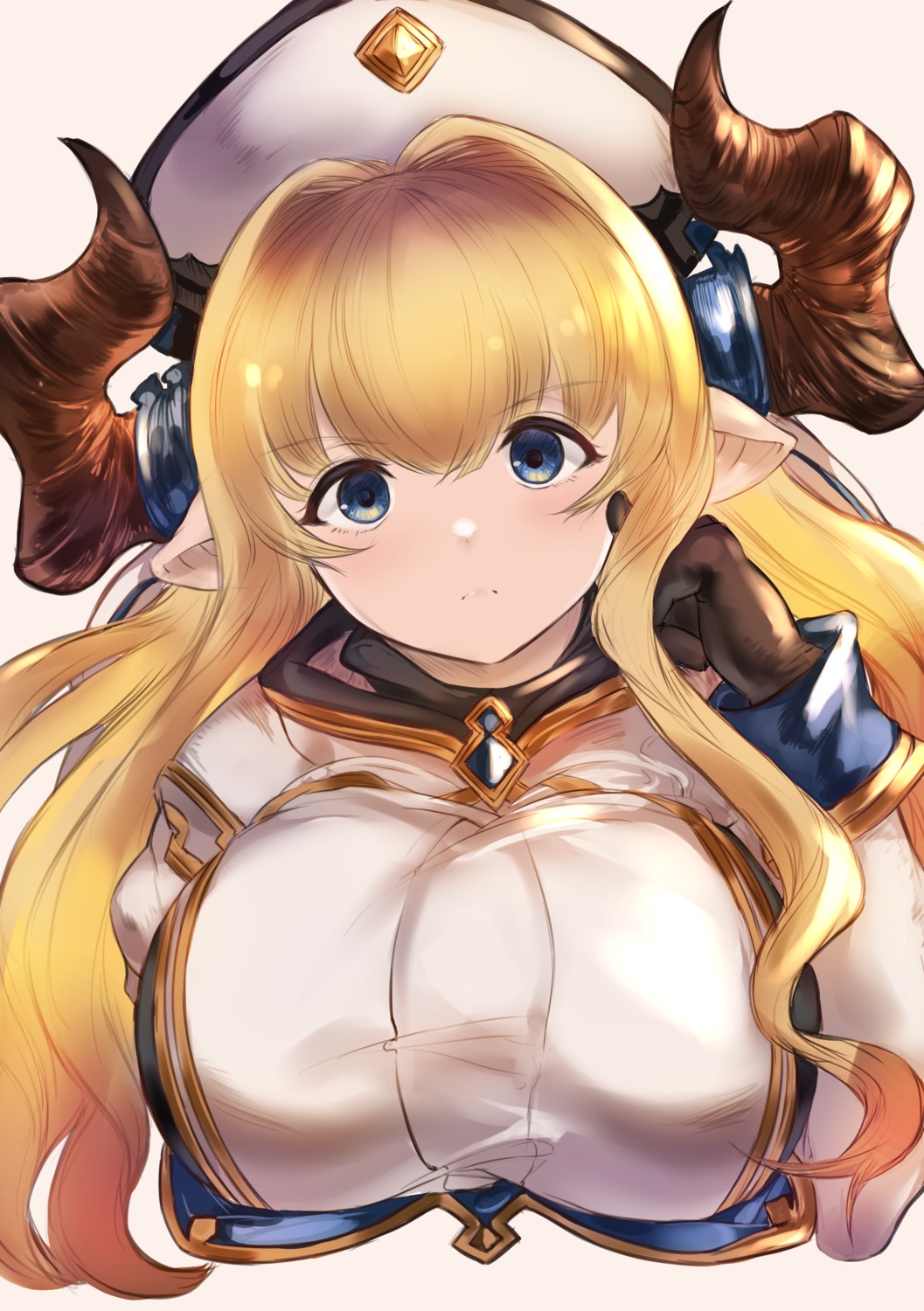 granblue_fantasy horns maou_(maoudaisukiya) pointy_ears razia