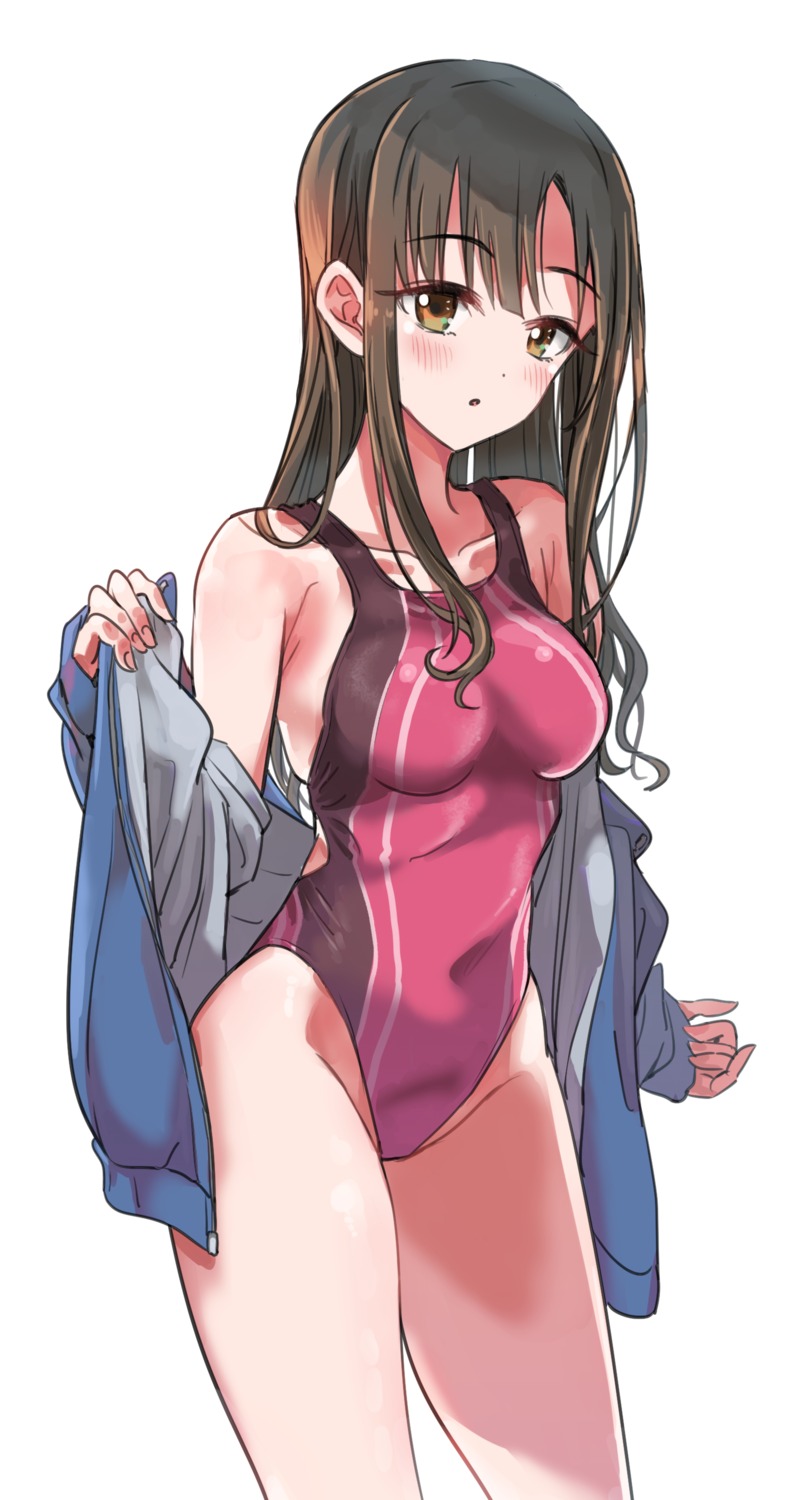 gym_uniform mizumoto_yukari pizzasi swimsuits the_idolm@ster the_idolm@ster_cinderella_girls undressing