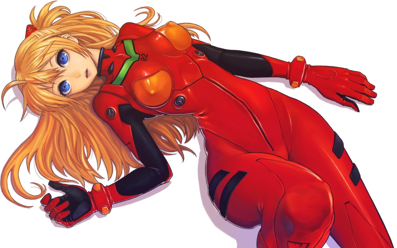 bodysuit chikokuma erect_nipples neon_genesis_evangelion souryuu_asuka_langley wallpaper