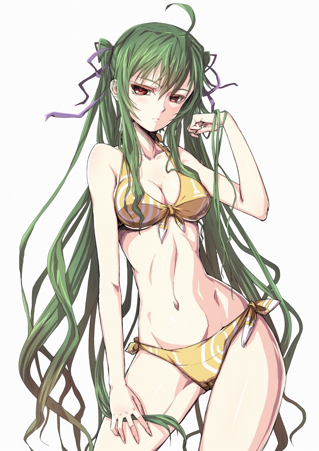 bikini cleavage ryuuzaki_itsu swimsuits