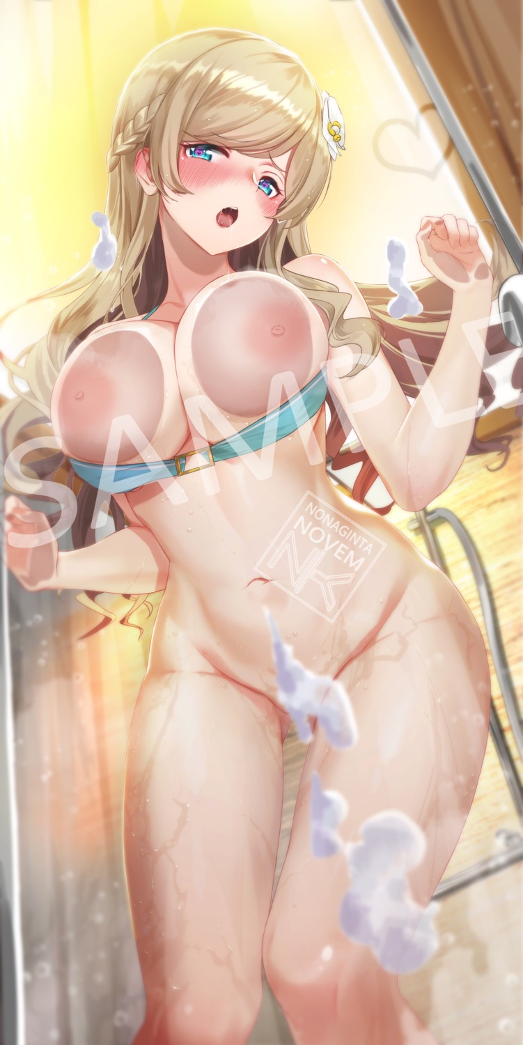 bikini_top bottomless breasts censored girl_cafe_gun girl_cafe_gun_ii grainne_draser nipples nonaginta_novem sample swimsuits wet