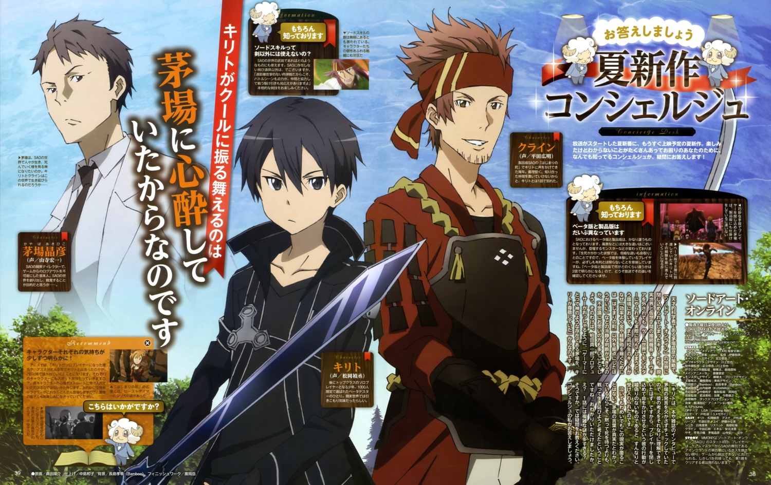 Okuda Yousuke Sword Art Online Kayaba Akihiko Kirito Klein Sword Art Online Silica Armor Male Sword 2195 Yande Re