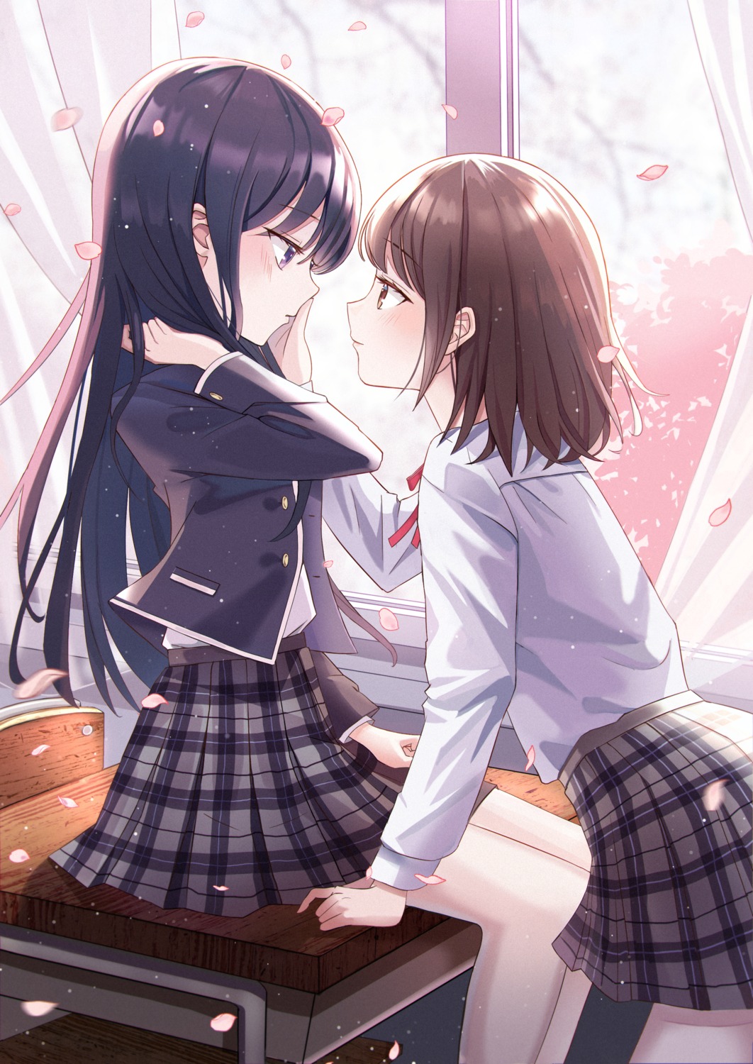 iren_lovel seifuku thighhighs yuri