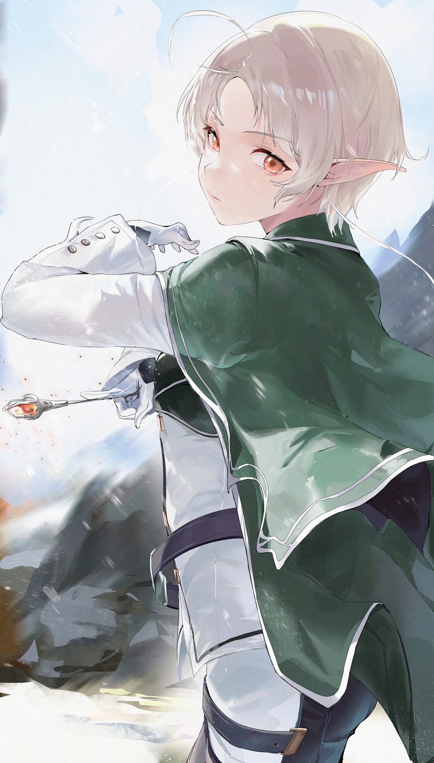 elf mushoku_tensei pointy_ears sadan1317 sylphiette