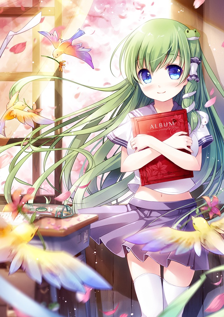 kochiya_sanae miyase_mahiro seifuku touhou