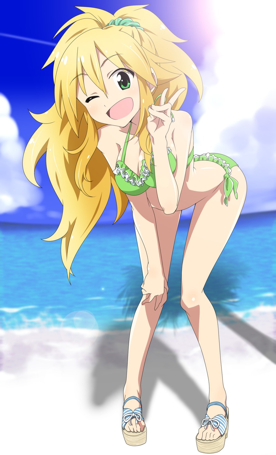 bikini cleavage hoshii_miki swimsuits takeya_yu-ki the_idolm@ster