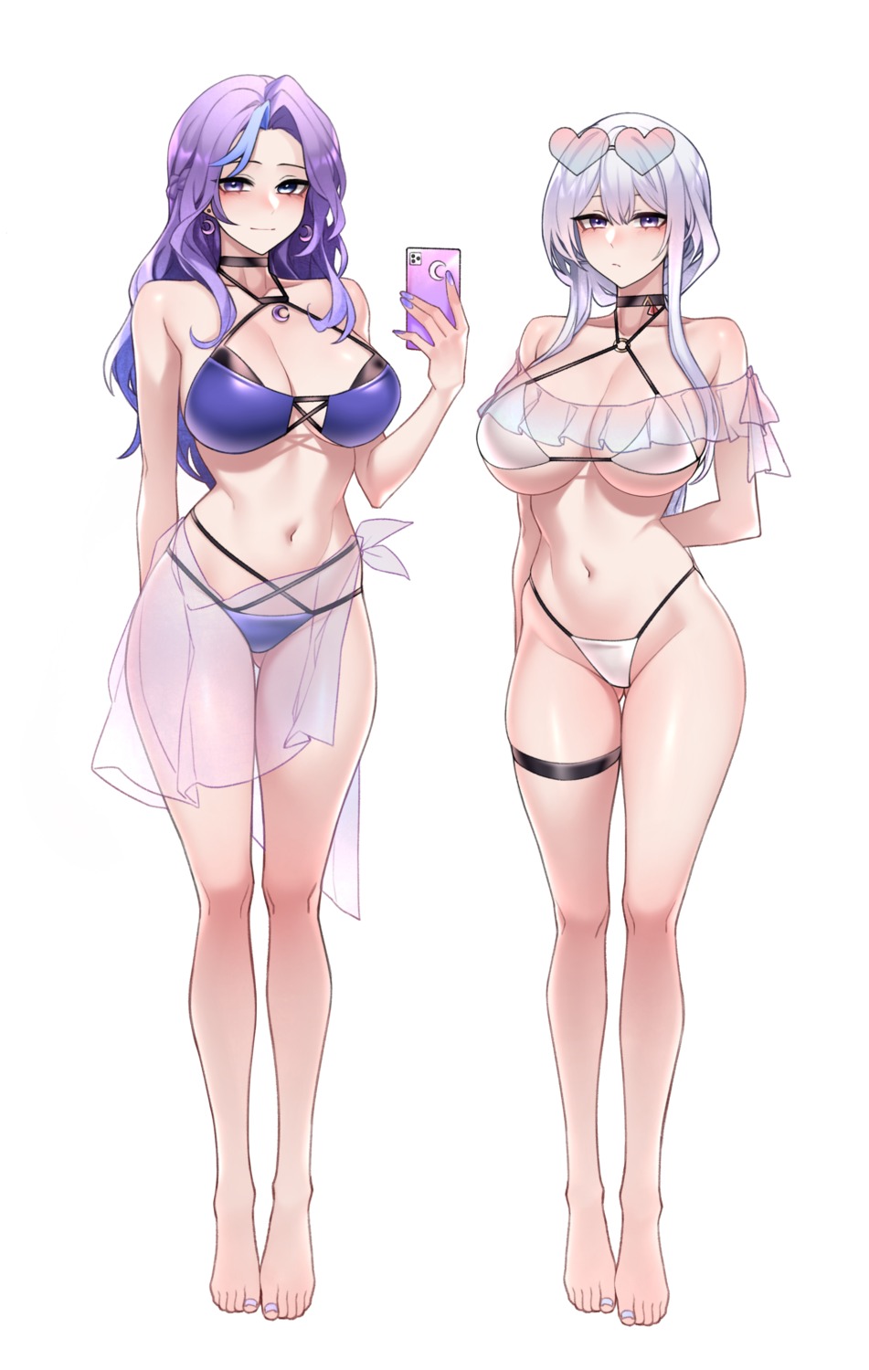 bikini dogs_(dlrkdejr26) garter megane see_through selfie swimsuits