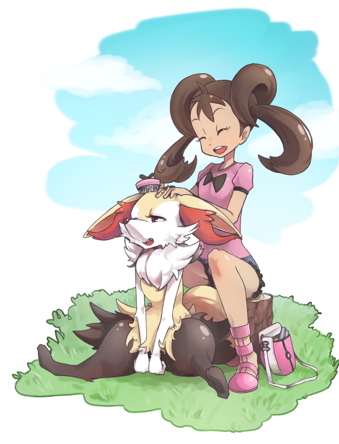 aodaisuki braixen pokemon pokemon_xy sana_(pokemon)