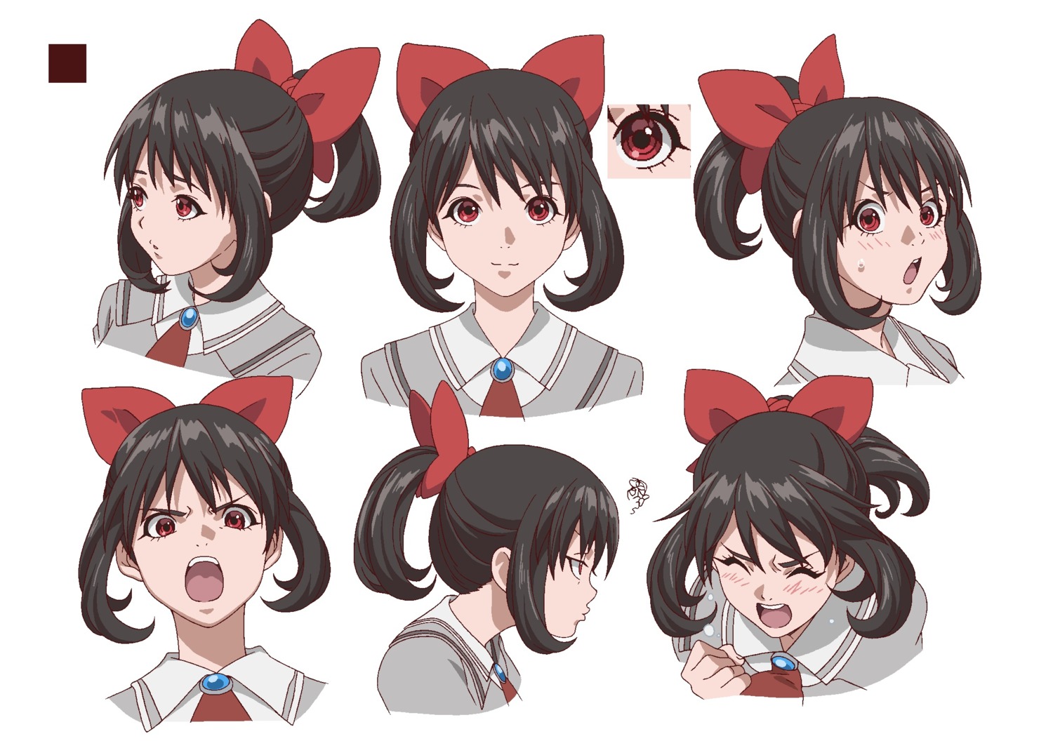 akanesasu_shoujo character_design expression seifuku tsuchimiya_asuka