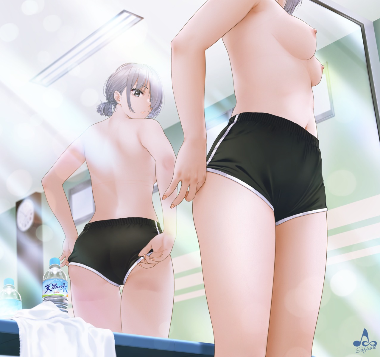 ass infinote nipples sashou_mihiro topless