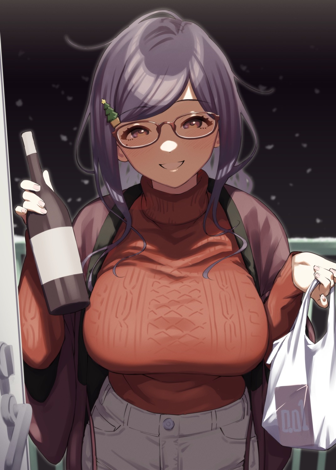 ayane-san christmas herio megane sweater